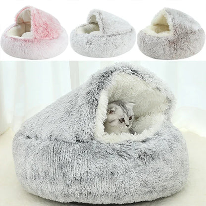 Cold Plush Calming Pet Sleep Nest