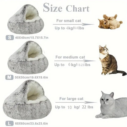 Cold Plush Calming Pet Sleep Nest