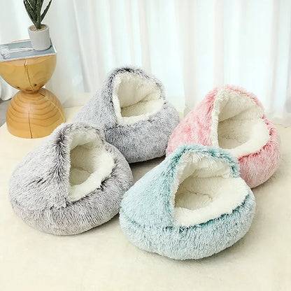 Cold Plush Calming Pet Sleep Nest