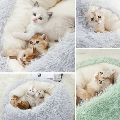 Cold Plush Calming Pet Sleep Nest